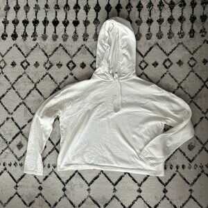 Stiches + Stripes White Hooded Sweater Hoodie